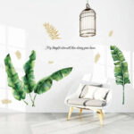 SK9359 TROPICAL MURAL 60X90 DAUN PISANG KLASIK WALLSTICKER STICKER - Image 4