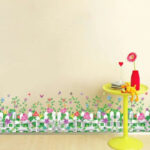 Am7110 Garden Flower Border Fence Wall Sticker - Image 3