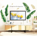 SK9359 TROPICAL MURAL 60X90 DAUN PISANG KLASIK WALLSTICKER STICKER - Image 2