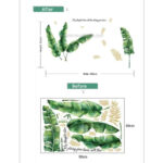 SK9359 TROPICAL MURAL 60X90 DAUN PISANG KLASIK WALLSTICKER STICKER - Image 3