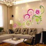 New 2024 Lp Xy8006 DIY Wall Sticker, Stickers Living Room Bedroom Sofa Backdrop Fantasy Flower Wall Stickers Decal Decoration Products Accessories - Image 9