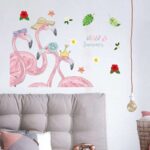 Pink Summer Flamingo Wall Stickers SK9317 Wallsticker Wallpaper - Image 2