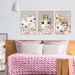 WALL STICKER STIKER DINDING SK9342 KINGDOM CATS FRAME WALLSTICKER - Image 4