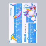 Stiker Dinding Pengukur Tinggi Badan /Wall Sticker Kartun - unicorn - Image 4
