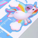 Stiker Dinding Pengukur Tinggi Badan /Wall Sticker Kartun - unicorn - Image 5