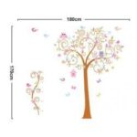JM7250AB Owl Tree Wall Stickers for Kids Rooms 2pcs=1set Large Home Decor - Image 6