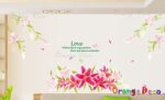 Wall Sticker [Orange Fruit Design] Perfume Lily DIY Combination Wall Sticker/Wall Sticker/Wallpaper/Living Room Bedroom Bathroom Kindergarten Interior Design Decoration - Image 2