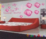 Wall stickers [Juguo Design] Rose DIY combination wall stickers/wall stickers/wallpaper/living room bedroom bathroom kindergarten interior design decoration