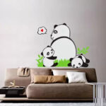 Jm8317 Panda Happy baby Pattern Removable Wall Stickers Decal Kids Home Decor USA - Image 5