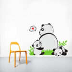 Jm8317 Panda Happy baby Pattern Removable Wall Stickers Decal Kids Home Decor USA - Image 8