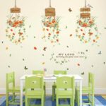 Wall Sticker, Hanging Pot Flower Art Sticker, Interior Plant, size 50x70 xls7106 - Image 2
