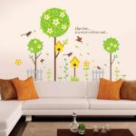 Wall stickers Pop illustration Birds and birdhouses Interior wall decor Scandinavian style DIY Removable - Image 2
