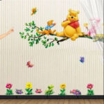 Cartoon animal winnie pooh vinyl wall stickers for kids rooms boys girl home decor wall decals home decoration wallpaper for kids  size 50x70 dm570185 - Image 4