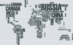 World Map Wall Decal With Country Names World Country Atlas Sticker Vinyl Wall Map Decor Office Wall Art Decor Black size 60x90 nc015 - Image 6