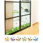 Wall sticker, wall sticker, wallpaper sticker, wall decoration, wall decoration, interior decoration, spring, flower, flower garden, butterfly, butterfly, butterfly size 50x70 sk7088 - Image 4