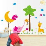 Wall sticker animals & moon and stars - Image 2
