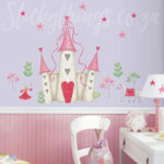 RANDWICK Castle Horse Flower Fairy Pattern Removable Wall Sticker Wallpaper Decor size 60x90  df5083 - Image 2