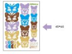 Colorful Butterfly Wall Decals Vibrant Butterflies Wall Stickers Kids Butterfly Wall Stickers for Girls Room Bedroom Nursery Decor size 50x70 ay646 - Image 5
