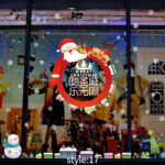 Home Decor Decals Christmas Santa Claus Snowflake Window Glass - Image 6