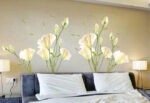 Large Removable Vinyl Self-adhesive Lily Flower Wall Sticker for Kids Room size 50x70 xls7067 - Image 6