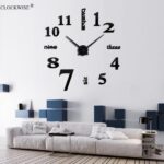 Wall Clock Sticker Acrylic Silent Digital Big 3D DIY Self adhesive ZH015 - Image 5