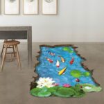 Ready Wall Stiker 60X90 Xh9219 Fish Lotus Pool Walstiker Wallsticker -Berkualitas - Image 3