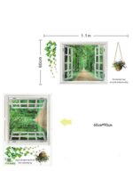 AY823 Free shipping 3D View Window Decal Family Tree Wall Sticker Art Mural Wall Poster Parlor Kids Home Decor - Image 9