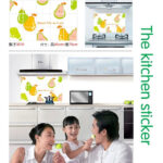 Pear Fruit Kitchen Decor Oil Proof High temperature Resistant Aluminum Foil Removable Tile Wall Stickers - Image 5