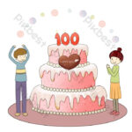 Cake Boy Girl Print Self-adhesive Wall Sticker Decal Wallpaper 70x50cm - Image 5