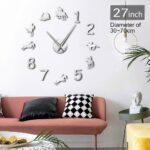 Wall Clock Home Decor  Modern Design Giant Wall Clock Rodeo Horse Riding DIY Wall Watch 08020 - Image 7