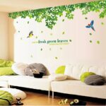 Green Leaves Wall Art Sticker Home Décor DIY Living Room Bedroom Wall Sticker Ay233b - Image 2