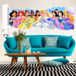 Girl kids Rooms Décor Cartoon Decals pvc Wall Sticker