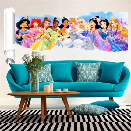 Girl kids Rooms Décor Cartoon Decals pvc Wall Sticker