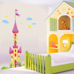New Huge Princess Castle Wall Decal Removable Sticker Home Decor Kid's Bedroom Ay1916a - Image 2