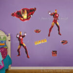 Huge IRON MAN Wall Stickers Childrens Boys BDecaledroom  Super Hero Dcor Papere - Image 2