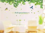 Green Leaves Wall Art Sticker Home Décor DIY Living Room Bedroom Wall Sticker Ay233b - Image 4