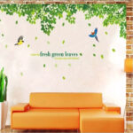 Green Leaves Wall Art Sticker Home Décor DIY Living Room Bedroom Wall Sticker Ay233b - Image 3