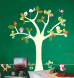 Colourful Animal Tree Wall Stickers Nursery/Girls/Kids Room Art Decals Owl FoxXY8053 - Image 2