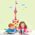 New Huge Princess Castle Wall Decal Removable Sticker Home Decor Kid's Bedroom Ay1916a - Image 4