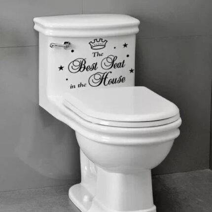 Bathroom Sticker Best Seat Vinyl Home DIY Fun Decal Waterproof Sticker