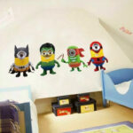Cartoon Despicable Me Minions Wall Stickers for Kids Baby Room Wall Home Decor Wallpaper Posters - Image 5