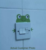 NEW Set of 12 Cartoon Animals Light Switch Cat Lion Frog Crab Panda Wall Sticker - Image 5