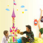 New Huge Princess Castle Wall Decal Removable Sticker Home Decor Kid's Bedroom Ay1916a - Image 5