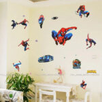 Large SpiderMan Wall Stickers Kids Nursery Boys Bedroom Decor Vinyl Reusable UK  size 50x70 xy8090 - Image 2