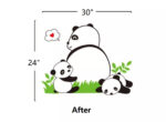 Jm8317 Panda Happy baby Pattern Removable Wall Stickers Decal Kids Home Decor USA - Image 7