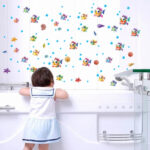 Underwater World Small Fish Wall Sticker Children Room Mural Decal Home Decor size 50x70 sk6019