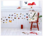 NC5070 7  butterfly color transparent furnishing decorative wall stickers - Image 3