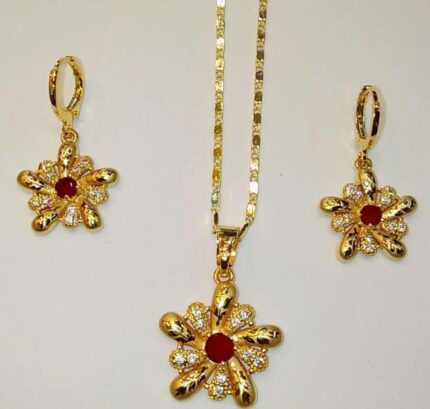 locket set with chain GOLD PLATED