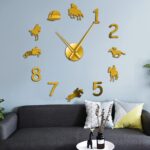 Wall Clock Home Decor  Modern Design Giant Wall Clock Rodeo Horse Riding DIY Wall Watch 08020