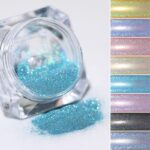 6 Box Nail Glitter Powder 6 rendom Colors Rainbow Holo Laser Shining Pigment Holo Champage Nail Art Decorations